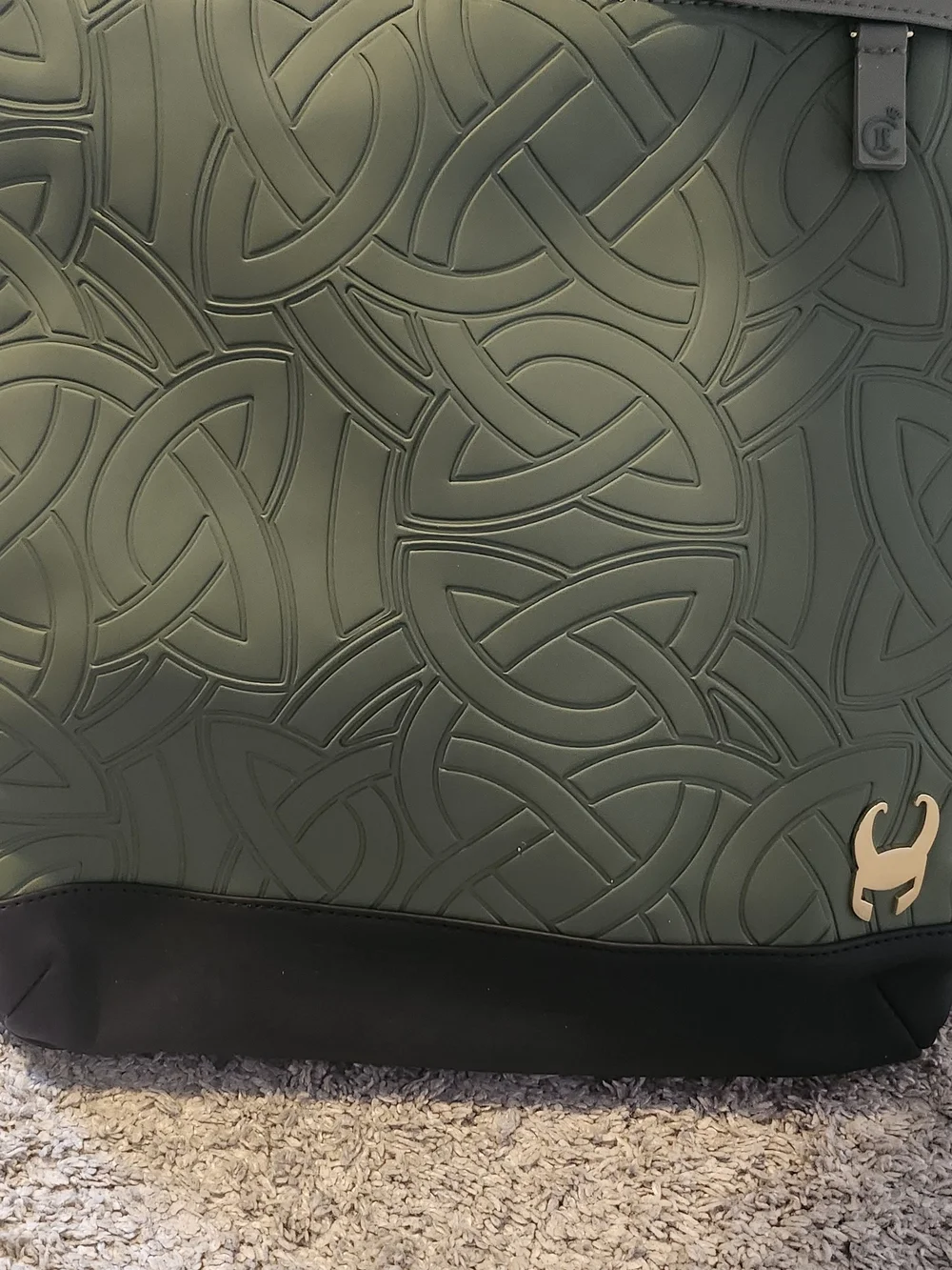 The Loungefly COLLECTIV Marvel Loki Convertible Full-Sized Backpack